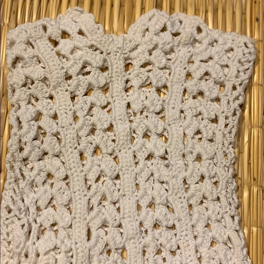 Vintage Ivory‎ Crotchet Gloves